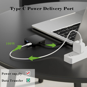6 in <span class=keywords><strong>1</strong></span> 4K <span class=keywords><strong>HDMI</strong></span> 100W erogazione di potenza <span class=keywords><strong>3</strong></span> USB3.0 multiporta tipo C Hub Splitter adattatore per Laptop e altri dispositivi USB C - Product Image 4