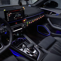 Kit d'éclairage ambiant LED de style OEM pour Audi A4 A5 B9 2017-2024, lampe d'ambiance intérieure, accessoires de rétrofit avec commande MMI