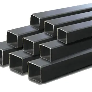 Tubulações quadradas pretas recozidos carbono do tubo oco preto do metal do quadrado do tubo Q235 do aço carbono