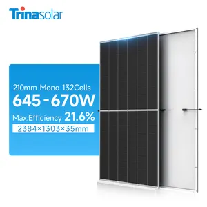 Trina Solar Module Mono 645W 650W 655W 660W 665W 670W Solar Power Panels