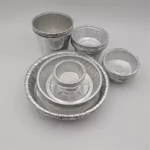 냉온수 사용 알루미늄 호일 팬 뚜껑 재활용 식사 준비 일회용 은박 트레이 알루미늄 호일 식품 용기