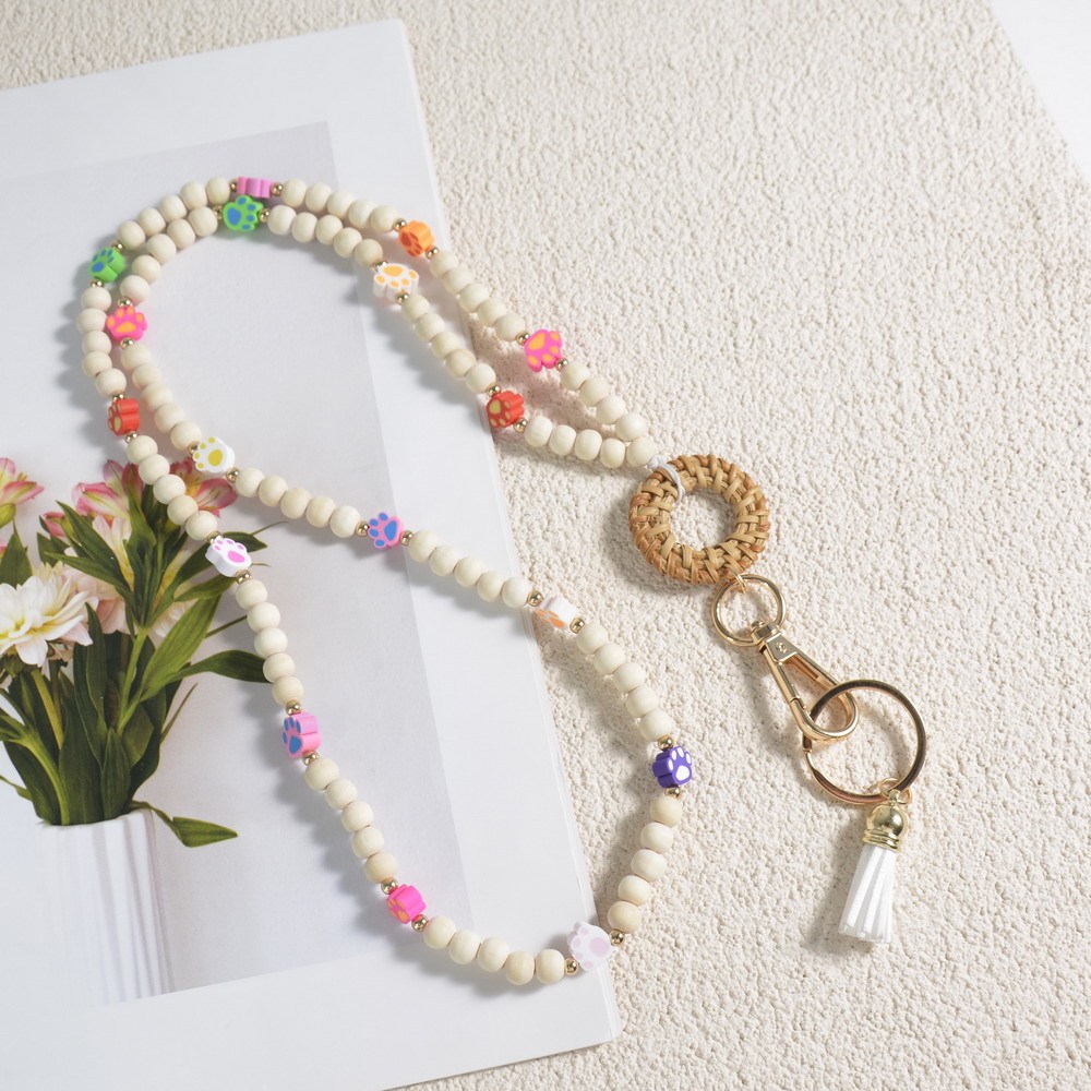 Hot Sale Bling Crystal Rhinestone Necklace Lanyard with Key Ring Image 5
