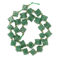 Perles en vrac de pierre naturelle, cristal coloré, 9 mm, trous diagonaux, étoile octogonale hexagramme Merkaba, pour la fabrication de bijoux