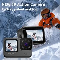 Nueva Cámara Deportiva V11 con Pantalla Táctil de Doble Color, 5K HD, Resistente al Agua, Antivibración, para Ciclismo, 5k 60fps