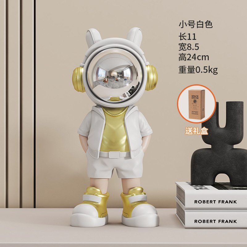 White desktop with a cool astronaut