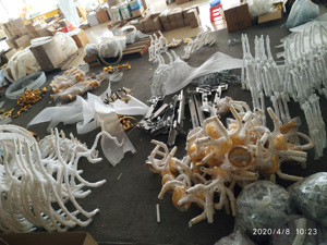 lujo de 180cm de ancho de plata de oro colgante grande María <span class=keywords><strong>Teresa</strong></span> lámparas de araña de cristal de techo bajo - Product Image 6