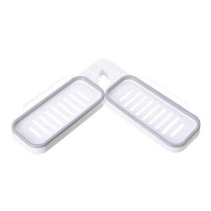 Estante de esquina giratorio para baños, montaje en pared, estante de almacenamiento de ducha plegable, soporte para decoración del hogar, accesorio - Product Image 1