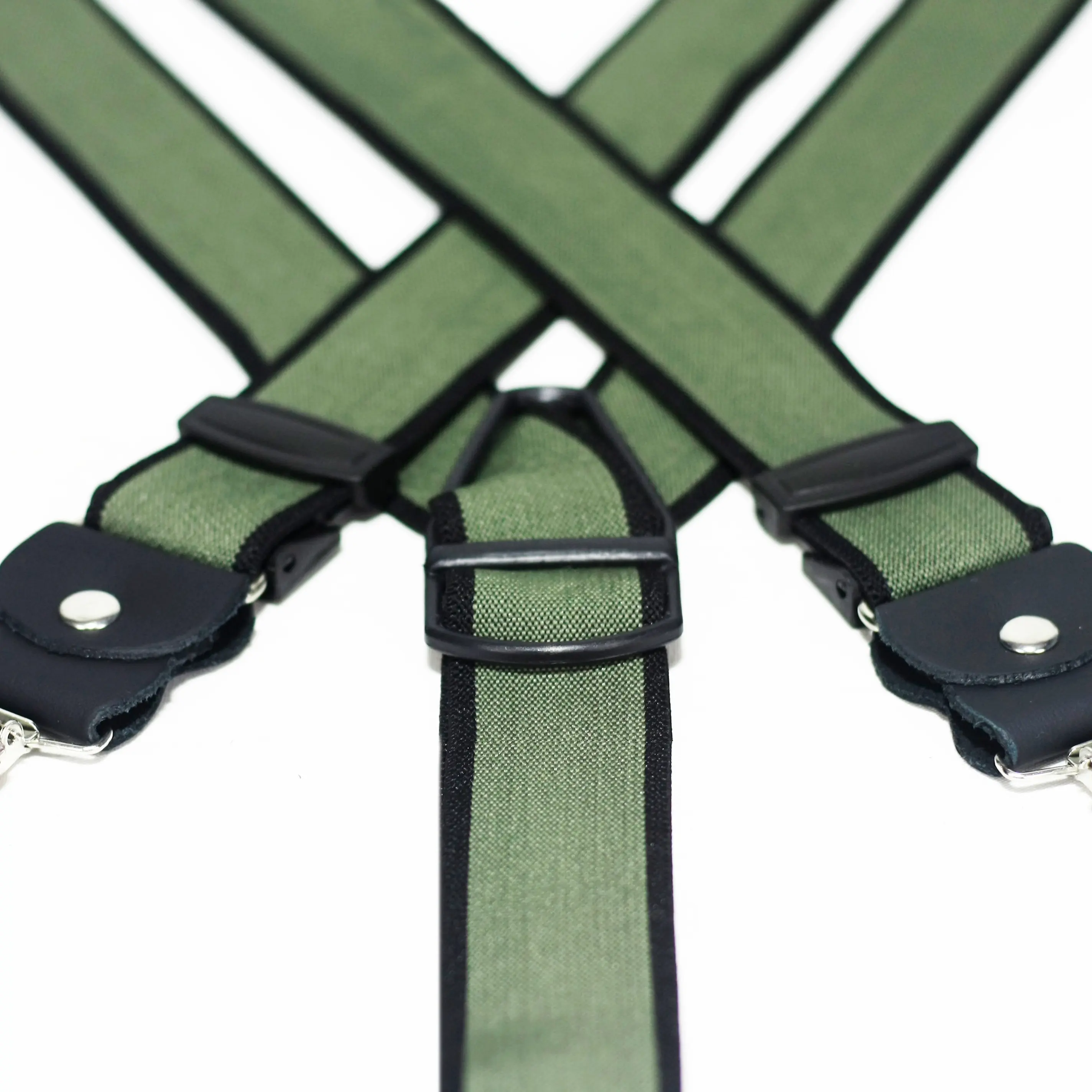 Adjustable Clips Braces with Leather Hot Selling Wholesale Suspenders: Men and Kids Customized Package 500 Pcs 30mm Habby