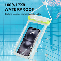 Custodia Impermeabile per Telefono con Chiusura Robusta, Sigillo Verificato per Test di Impermeabilità, Custodia Trasparente con Cordino per Spiaggia, Piscina, Immersioni