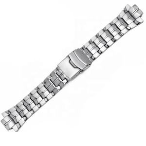 Pulsera de reloj de acero inoxidable de lujo para <span class=keywords><strong>Casio</strong></span>, correa de reloj de repuesto de metal de acero inoxidable de repuesto, pulsera - Product Image 3