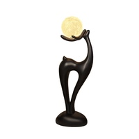 Lampadaire créatif en résine, thème faon artistique, pour salon, côté canapé, chambre à coucher, meuble TV, décoration d'ambiance moderne et simple