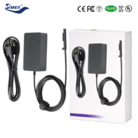 Adaptateur secteur universel pour ordinateur de bureau 44W 15V 2,58A Sortie Connecteur magnétique DC Compatible avec les ordinateurs portables HP Dell Lenovo Asus