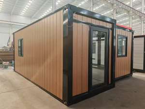 Casa Contenedor Expandible Plegable Prefabricada de Lujo de 20 Pies de Acero Plano, Panel Sándwich, Elementos de Madera, Diseño Moderno, Instalación Rápida, Abierta - Product Image 4