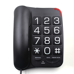 <span class=keywords><strong>Téléphone</strong></span> à gros boutons cordés, <span class=keywords><strong>téléphone</strong></span> mobile, modèle de base, pour personnes âgées - Product Image 1
