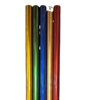 Papier d'emballage de luxe métallisé imprimé pour bouquets de fleurs, de haute qualité, en gros, pour la Saint-Valentin coréenne