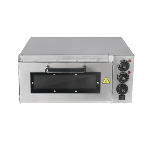 ITOP Mesin Panggang Komersial Harga Rendah, untuk Pizza Stainless Steel Electric Deck Oven Panggang untuk Pizza