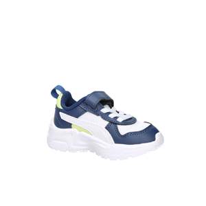 Scarpe da ginnastica Puma per bambini bianche e blu con chiusura in velcro, scarpe casual - Product Image 6