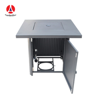 Table de foyer carrée au gaz GARDENSUN pour extérieur, jardin et camping – Nouveauté 2026 – Équipement de chauffage extérieur du fabricant