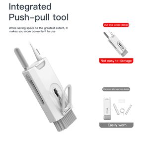 Cepillo Limpiador de Teclado 8 en 1, Lápiz de Limpieza para Airpod <span class=keywords><strong>Pro</strong></span> con Paño de Felpa para Auriculares, Audífonos, iPod, iPhone, <span class=keywords><strong>iPad</strong></span>, Laptop - Product Image 3