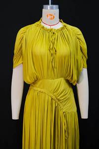 Vestido Casual Vintage Estilo INS en 3 Colores <span class=keywords><strong>para</strong></span> Mujer, Vestido Plisado de Talla Grande, Vestido Maxi de Diseñador, Tallas S-2XL - Product Image 6
