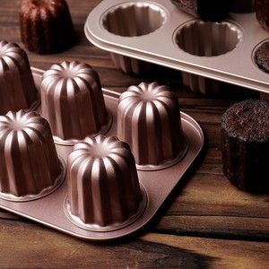 Kohlenstoffstahl Muffin-Dessertform Maßgefertigte Cupcake-Brot-Schokoladenform Antihaft-Cannelé-Kuchenbackform - Product Image 5