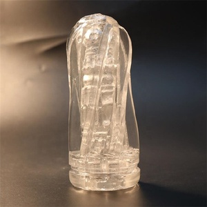 Transparente erwachsene männliche Mastur bator TPE Sexspielzeug Schnecke Eichel Training Vagina für Männer Masturbation - Product Image 3