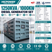 1000kW 1250kva Genset Diesel Silent dengan Mesin Yuchai YC6TF1660-D31 Kanopi Kedap Suara Grosir Genset Industri