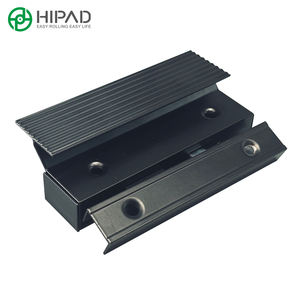 Juego de Manijas de <span class=keywords><strong>Puerta</strong></span> de Aleación de Aluminio Negro, Cerradura de Seguridad con Llave, Cerrojo de Entrada, Palanca de Giro e Inclinación, Cerradura de Embutir - Product Image 1