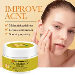 Crema facial OEM para eliminar manchas oscuras, tratamiento para el acné, crema facial con vitamina C, crema de cúrcuma