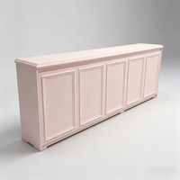 Edgy Luxe Cosmetics Boutique Featuring Tiered Open Shelves, Partial Enclosure Checkout, and Integrated LED Display Shelves