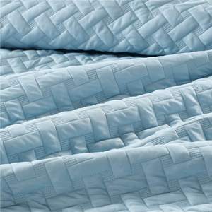 Copriletto Trapuntato Azzurro per Letto Singolo, Matrimoniale, Queen e King con Federe Coordinate - Product Image 5