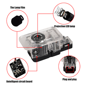 ไฟส่องประตูรถยนต์ Relyus LED พร้อมโลโก้ฉายภาพ วัสดุอลูมิเนียมอัลลอยด์ ใช้ไฟ DC 12V/24V สำหรับ S80/V70N/XC70/S60/XC90/S60N/V60/<span class=keywords><strong>C30</strong></span> 12 - Product Image 4