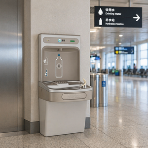 Distributeur d'eau mural en acier inoxydable pour remplissage de bouteilles, eau froide, fourni par l'usine - Product Image 1
