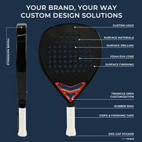 Raquettes de padel en fibre de carbone 3K/12K/18K/24K personnalisées par le fabricant 2026, raquettes de paddle-tennis, Palas Raquetas De Padel