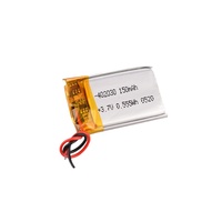 Batteria al Litio Ricaricabile Certificata CE IEC, UN38.3, 402030 Polimero 3.7V 150mAh/200mAh, Lunga Durata per Dispositivi di Bellezza e Cuffie