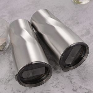 แก้วน้ำสแตนเลสเก็บความเย็นแบบมีฝาปิด ขนาด 20 ออนซ์ 30 ออนซ์  ผนังสองชั้น  ลายเกลียว  สำหรับใส่เบียร์ กาแฟ  พร้อมโลโก้สั่งทำได้ - Product Image 4