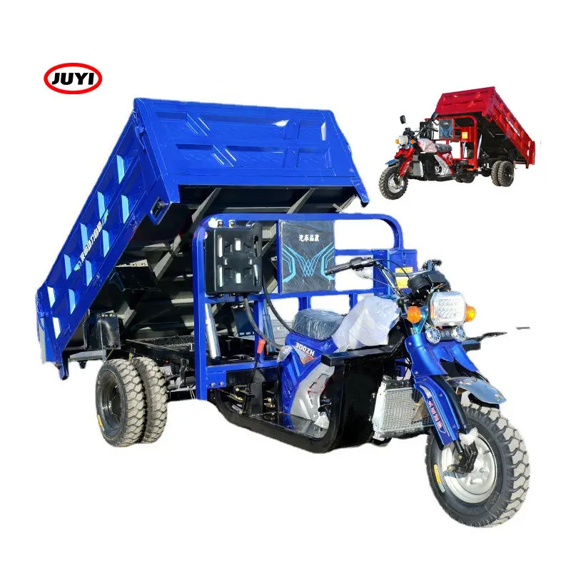 Triciclo con motor de gasolina de 200CC y 250CC barato de China, extractor de motor refrigerado por agua, triciclos motorizados de carga de combustible agrícola