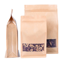 Sacs d'emballage alimentaire personnalisés en papier kraft, sachets refermables imprimés en héliogravure pour snacks, 250g 500g 1kg, vente en gros