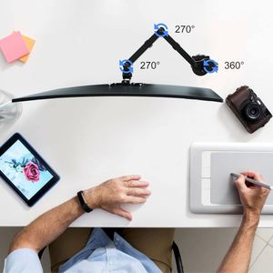 ขายึดจอเดี่ยวแบบติดโต๊ะ รองรับน้ำหนัก 22 ปอนด์ ปรับได้ รองรับหน้าจอ สินค้าใหม่ในสต็อก - Product Image 6