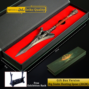 Anillo de Elden de 30cm, lanza de caza de serpiente grande, aleación de Zinc de Metal completo, decoración de escritorio coleccionable, juego periférico, regalo para niño, accesorios para armas - Product Image 3