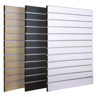 Panneau rainuré en MDF plaqué mélaminé E1 15-18mm 4x8ft, vente directe usine, style moderne