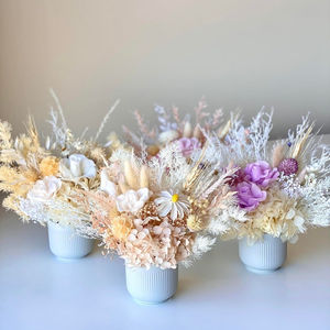 Mini <span class=keywords><strong>bouquet</strong></span> de roses naturelles immortelles, graduation, Halloween, écologique, fleurs séchées faites à la main, boîte cadeau - Product Image 1