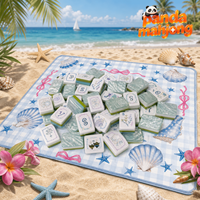 Jeu de tuiles de mahjong vertes de luxe moderne américain, corail océanique, 160 tuiles, acrylique, résistant à l'eau, qualité casino professionnelle, OEM/ODM