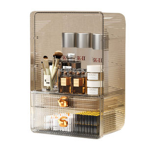 Cosmetic <b>Storage</b> Box Transparent <b>Plastic</b> With <b>Drawers</b> Makeup Organizer Desktop Rack For Lipstick Skincare Products - Product Image 5