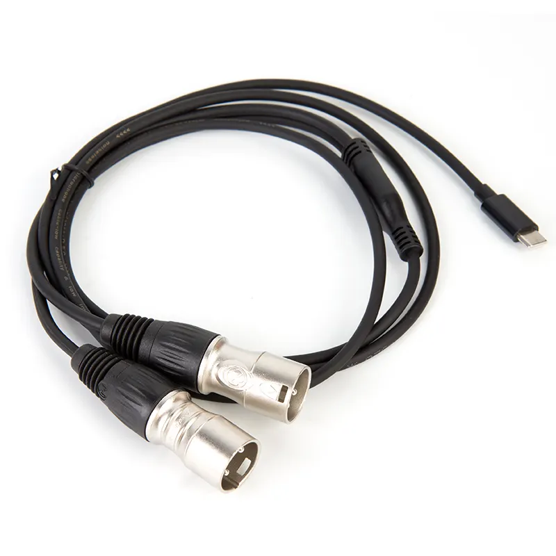 USB type-c để xlr nam nối adapter cable cho kết nối âm thanh và chuyển đổi tương thích với điện thoại thông minh hoặc macbook