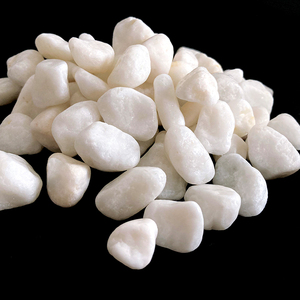Guijarros Blancos Pulidos de Piedra Natural Ecológica para Patios de Villas Costeras, Jardines Marinos y Paisajes Marinos - Product Image 5