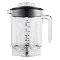 Ideamay-licuadora silenciosa multifuncional, Programa de 1.5L, cubierta a prueba de sonido, para cafetería