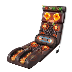 Coussin de massage intelligent avancé avec technologie d'impulsion lombaire de chaleur complète du corps et masseur de pieds intégré pour coussin de massage à usage domestique - Product Image 1