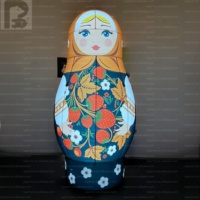 Poupée gigante gonflable LED lumineuse Matryoshka russe de 2m, 3m, 4m pour festival/événement culturel en extérieur