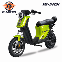 Moto électrique 1500W, 16 pouces, moteur Quanshun, 65 km/h, cadre en acier carbone, double frein à disque, amortisseur hydraulique, télécommande, OEM